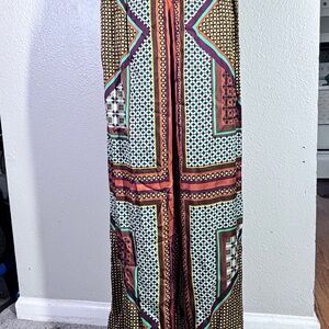 Misa Los Angeles Vibrant Geometric Maxi Dress